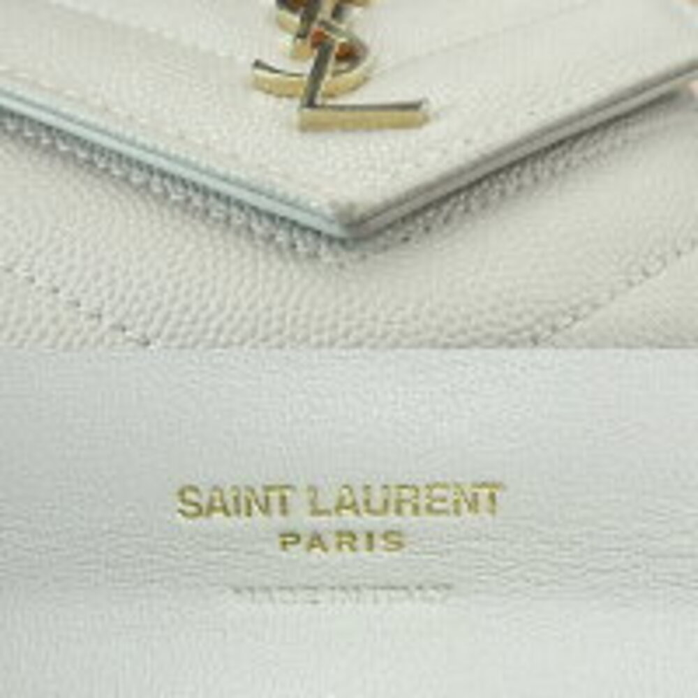 Saint Laurent Cassandre Matelasse wallet quilted grain de poudre leather Black - Picture 7 of 7